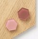 NAGA Super Stærke Magneter' akryl mix rose hexagonal 2,5 x 2,8 cm 2 stk. i pakke Mix 10x2x7mm (1stk) 2