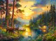 Castorland Puzzle 3000 Sunset over Forest River CASTOR 1
