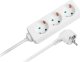 Listwa zasilająca Rebel Przedłużacz biały KEMOT 3 gniazda typu niemieckiego, kabel 3m (1,5mm) 2