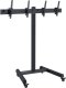 Hagor HAGOR BrackIT Stand Dual mobiles Standsystem fuer 2x 107-140cm screens montageseitig hoehenverstellbar VESA max 600x400 Tragl 2x35kg 1