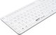 Klawiatura Gett GETT GCQ Cleantype Prime Panel+ Silikonowa klawiatura do zabudowy z podświetleniem, touchpadem i blokiem NUM IP65 USB Kolor: biały Układ: DE 2