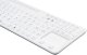 Klawiatura Gett GETT GCQ Cleantype Prime Panel+ Silikonowa klawiatura do zabudowy z podświetleniem, touchpadem i blokiem NUM IP65 USB Kolor: biały Układ: DE 3