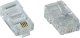 InLine InLine® 100pcs Modular Plug 8P4C RJ45 for Crimping to ribbon Cable ISDN 1