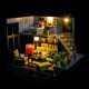 Nice Idea LITTLE STORY Składany Drewniany Model LED - Alexis Apartment 8