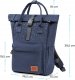 KinderKraft Plecak\Torba do wózka Moonpack Confetti Denim 6