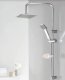 Zestaw prysznicowy Invena SHOWER COLUMN DOKOS W BATH MIXER BLACK 3