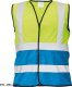 CERVA LYNX DUO - kamizelka odblaskowa KOLOROWA z kontrastowym kolorem u dołu - pomarańczowy/czarny 3XL 2