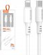 Kabel USB Somostel KABEL IPHONE DO TYP-C PD SOMOSTEL BIAŁY QUICK CHARGER USB-C 1.2M 20W POWERLINE SMS-BP10 1