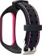 Braders Opaska / Pasek Lifestyle Braders do Xiaomi Mi Band 7 czarno-różowa 1