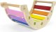 Viga Toys Drewniany Bujak Mostek 2w1 Huśtawka Montessori Tęczowa  Lumarko! 1