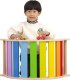 Viga Toys Drewniany Bujak Mostek 2w1 Huśtawka Montessori Tęczowa  Lumarko! 2