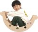 Viga Toys Drewniany Bujak Mostek 2w1 Huśtawka Montessori Tęczowa  Lumarko! 3