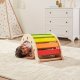 Viga Toys Drewniany Bujak Mostek 2w1 Huśtawka Montessori Tęczowa  Lumarko! 7