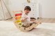 Viga Toys Drewniany Bujak Mostek 2w1 Huśtawka Montessori Tęczowa  Lumarko! 9