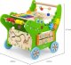 Viga Toys Drewniany Pchacz Edukacyjny Krokodylek 12w1 12
