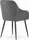 Krzesło NUGAT - szary aksamit / nogi czarne x 2 6