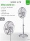 Wentylator Nordic Home Culture Nordichome 16 colių metalinis ventiliatorius, 5 mentės 4