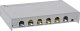 InLine InLine® Patch panel Cat.6A 0.5U 6-port, for table/wall/rail, with dust protection, grey 2