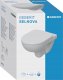 Miska WC Geberit Geberit Selnova Zestaw wiszącej miski WC, lejowa, B36cm, H38cm, T53cm, z deską sedesową, mocowanie od dołu [12] 2