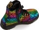 Dr Martens Dr. Martens Pascal J Black/Rainbow Croc Metallic Suede 26027001 2