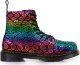 Dr Martens Dr. Martens Pascal J Black/Rainbow Croc Metallic Suede 26027001 6