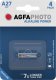 Agfa AgfaPhoto Batterie Knopfzelle LR27  V27A  12V Alkaline  1St. 1