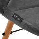 Activeshop 4Rico Krzesło skandynawskie QS-186 aksamit szare 6