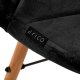 Activeshop 4Rico Krzesło skandynawskie QS-186 aksamit czarne 7
