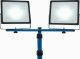 Naświetlacz Bituxx Naświetlacz lampa LED 2x50W Budowlana 15