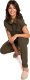 BeWear B223 Kombinezon safari z kieszeniami na przodzie - khaki (kolor khaki, rozmiar L) 3