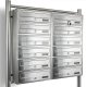 Bituxx Pocztowa Skrzynka na listy Lokatorka 2x6 wrzutów 12 mieszkań stal inox 3