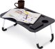 ModernHome Podstawka pod laptopa stolik do łóżka 60x40cm - Czarna 4