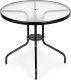 ModernHome Komplet mebli ogrodowych stolik 4 krzesła parasol 7