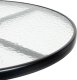 ModernHome Komplet mebli ogrodowych stolik 4 krzesła parasol 8