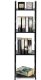 ModernHome Regał drewniany nowoczesny metalowa rama LOFT 4 półki czarny 3
