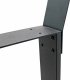 vidaXL Nowoczesne Nogi Metalowe Płozy Do Ławki 40X40cm Solidne Trwałe 3