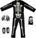 PRC STRÓJ PRZEBRANIE ŚWIECĄCY  W CIEMNOŚCI SZKIELETOR KOŚCIOTRUP Z KOSĄ HALOWEEN KARNAWAŁ UNISEX 4