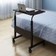 ModernHome Stolik pod laptopa z kółkami biurko dostawiane do fotela kanapy - czarne 6