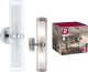 Kinkiet Paulmann Lampa ścienna LUENA E14 max. 2x20W IP44 230V szkło chrom / metal 6