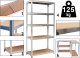 MSW Regał magazynowy 5 poziomów 625 kg 150 x 75 x 30  cm 2