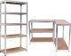 MSW Regał magazynowy 5 poziomów 625 kg 150 x 75 x 30  cm 4