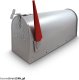 Bituxx Skrzynka na listy amerykańska USA MAIL (srebrny) 6