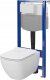 Zestaw podtynkowy Cersanit S701-806 / CERSANIT / AQUA 50 / C27 ZESTAW STELAŻ PODT WC PNEU QF+ MZ VIRGO CO DUR WOLNOOPADAJĄCA ŁW / 1