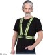 R.E.I.S. KOS-STRAPE - Szelki z pasami odblaskowymi - żółty - UNI 5