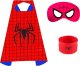 PRC STRÓJ KOSTIUM SPIDERMAN AVENGERS PELERYNA MASKA KARNAWAŁ DLA DZIECI 1