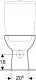 Miska WC Geberit Geberit Selnova Stojąca miska WC do spłuczki nasadzanej, lejowa, B36cm, H39cm, T67cm, odpływ poziomy [12] 3