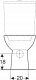 Miska WC Geberit Geberit Selnova Stojąca miska WC do spłuczki nasadzanej, lejowa, B35.6cm, H39cm, T66.5cm, odpływ poziomy, Rimfree [8] 3