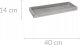 Home Styling Collection Taca dekoracyjna, drewniana, 14 x 40 cm, 3
