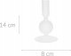 Home Styling Collection Szklany świecznik na nóżce, 14 cm 1