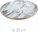 Home Styling Collection Talerz dekoracyjny, biały marmur 2